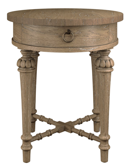 Transitional Oval End Table