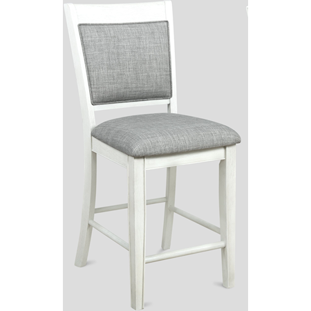 Transitional Counter Height Upholstered Dining Chair