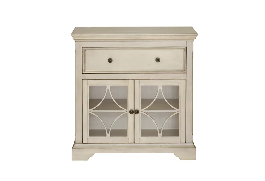 Accents Two Door, One Drawer Console in Cream by Accentrics Home at Jacksonville Furniture Mart