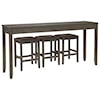 Signature Design by Ashley Furniture Caitbrook 4-Piece Rectangular Counter Table Set