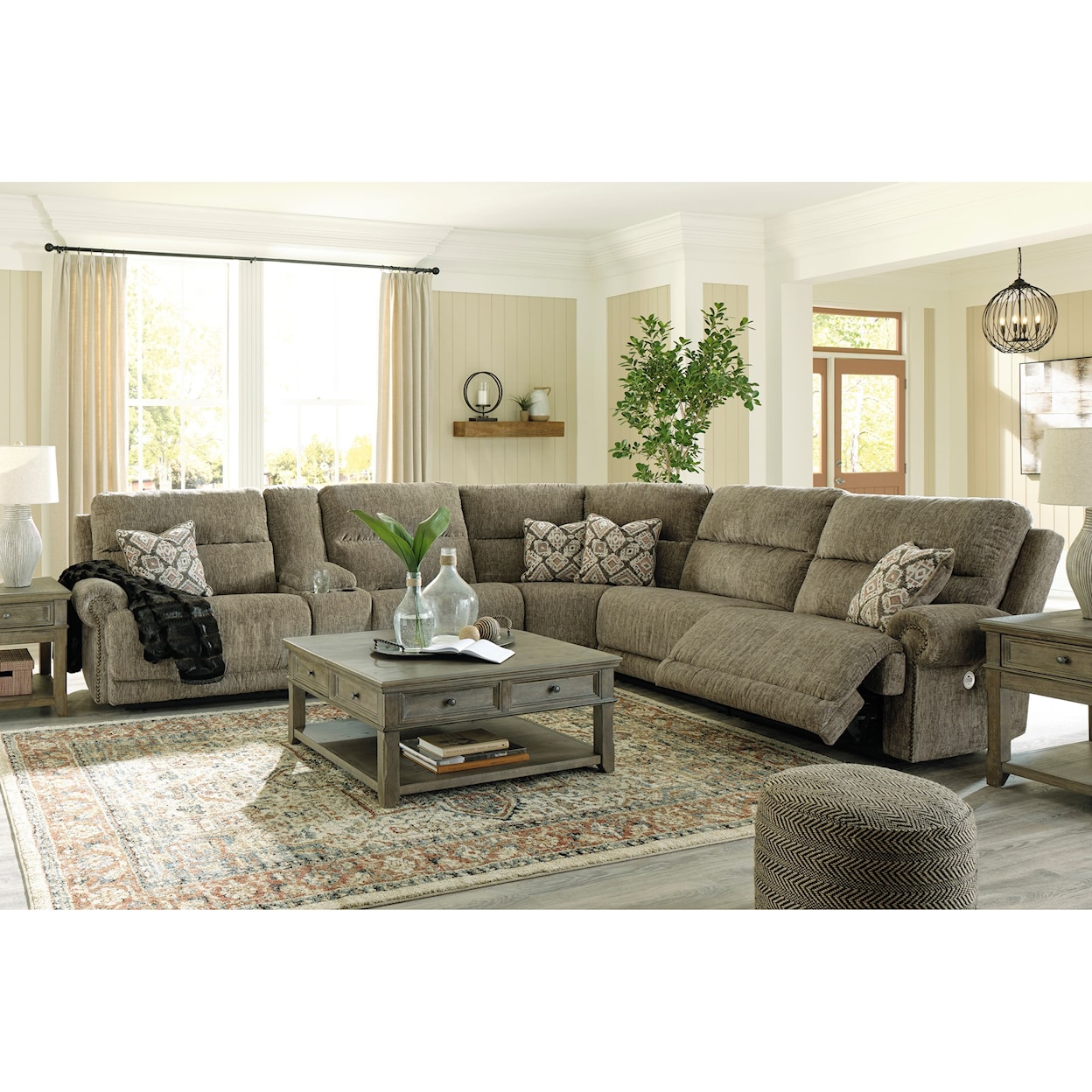 Signature Design by Ashley Lubec Power Reclining Sectional