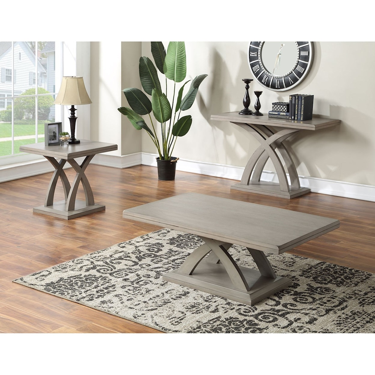 Steve Silver Jaclyn JACLYN GREY SOFA TABLE |