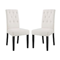 Dining Side Chair Fabric Set of 2