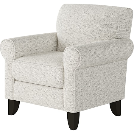 Accent Chair with Rolled Arms