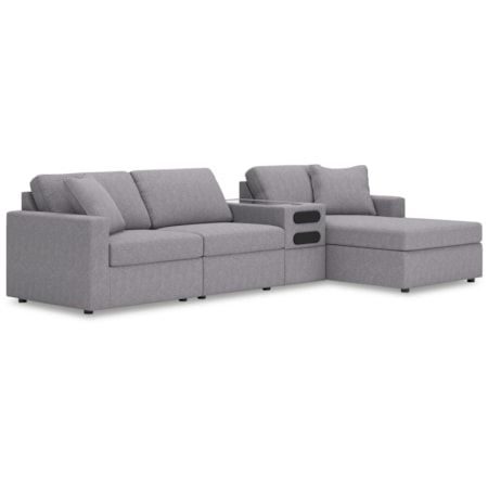 4-Piece Sectional With Chaise