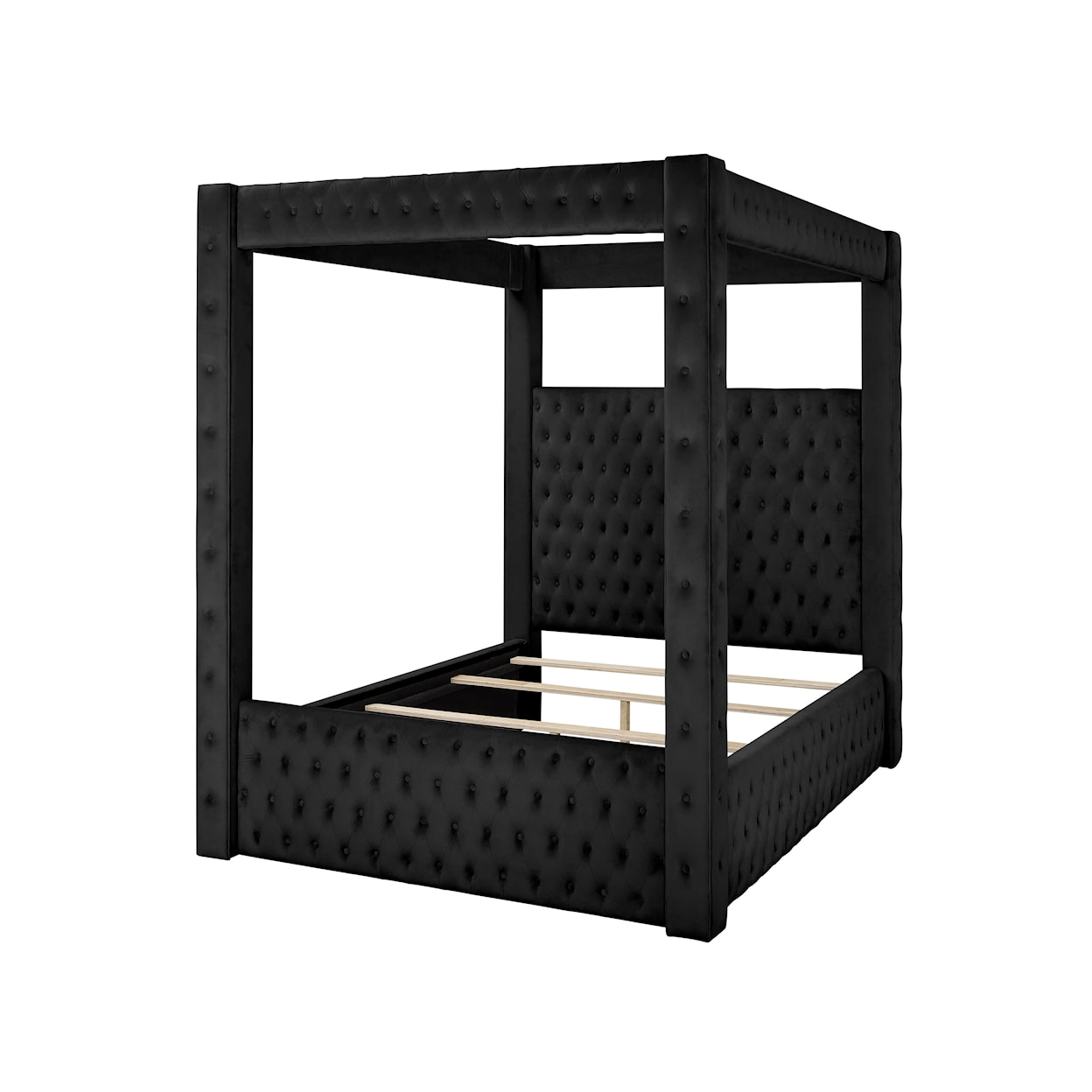 CM ANNABELLE Queen Canopy Bed - Black