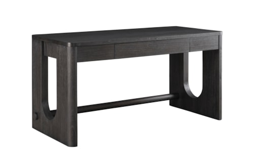 Contemporary Writing Desk with Drop-Front Keyboard Drawer