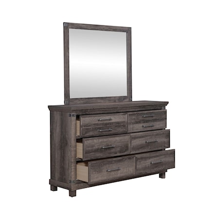 Dresser &amp; Mirror Set