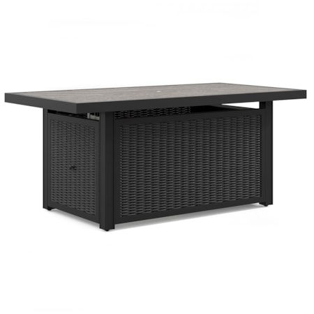 Rectangular Fire Pit Table