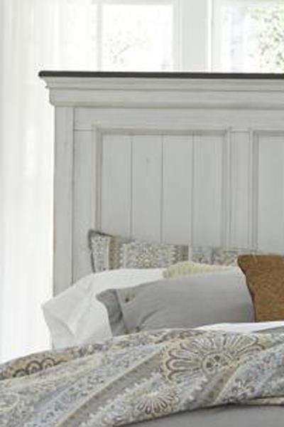 Liberty Furniture Allyson Park 417BR15 Cottage King Panel Headboard with Bead Molding Royal