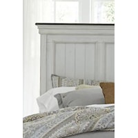 Cottage King Panel Bed with Crown Molded Headboard