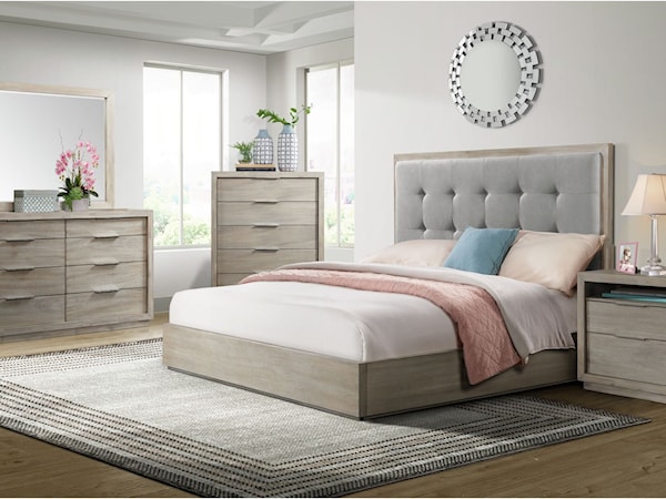 6PC Queen Panel Bedroom