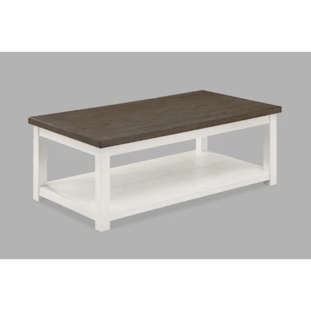 Dakota Farmhouse Coffee Table with Casters