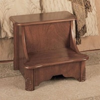 Woodbury Mahogany Bed Step with Storage