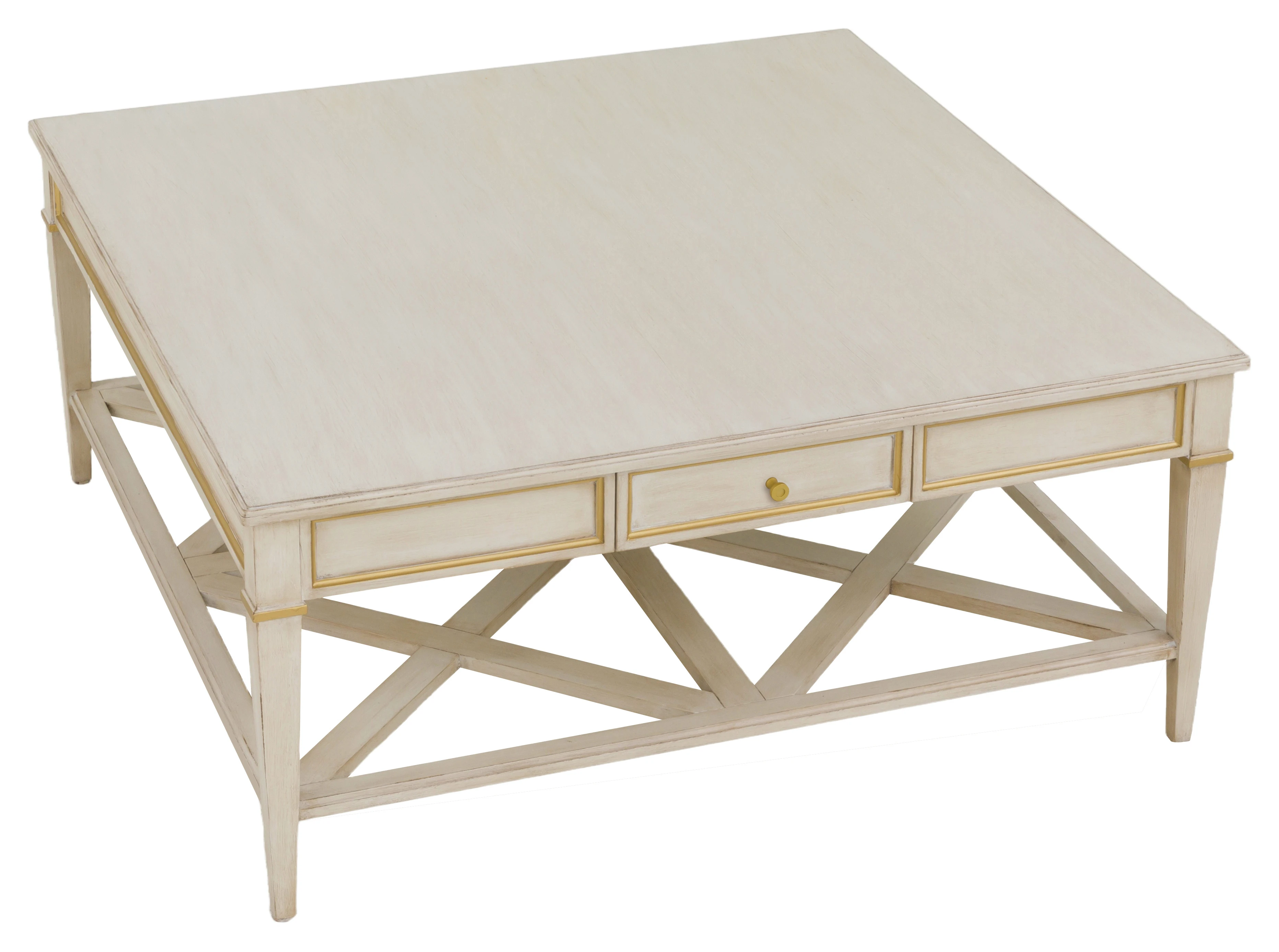 Square 1-Drawer Cocktail Table