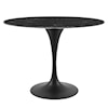 Modway Lippa 42" Oval Marble Dining Table