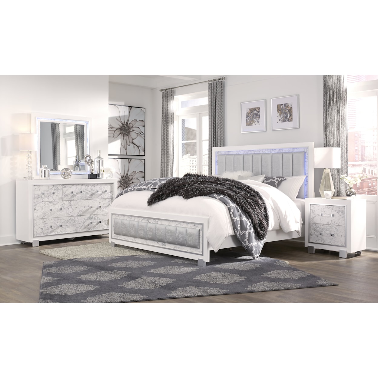 Global Furniture Santorini King Bedroom Set