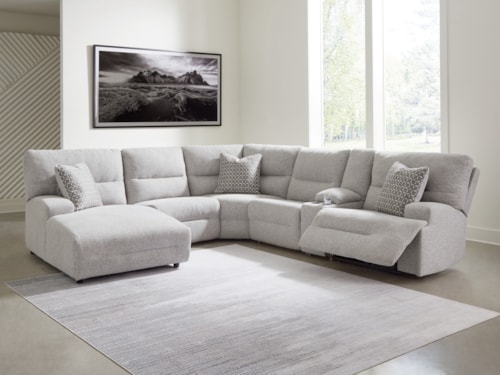 6-piece Power Reclining Sectional With Chaise