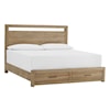 Aspenhome Modern Loft Cal. King Panel Storage Bed