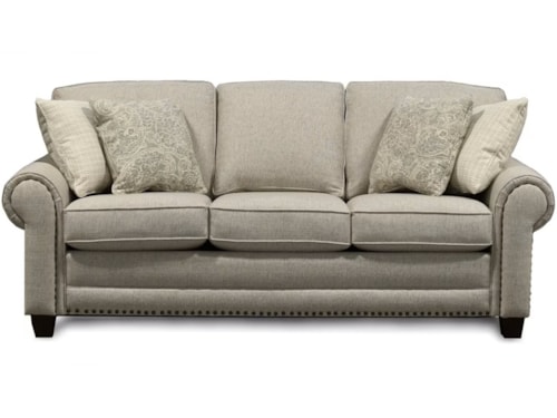 Transitional Sofa with Nailhead Trim