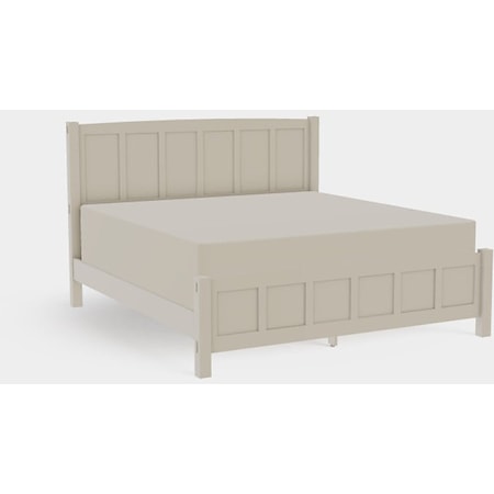 American Craftsman King Panel Bed with Low Footboard