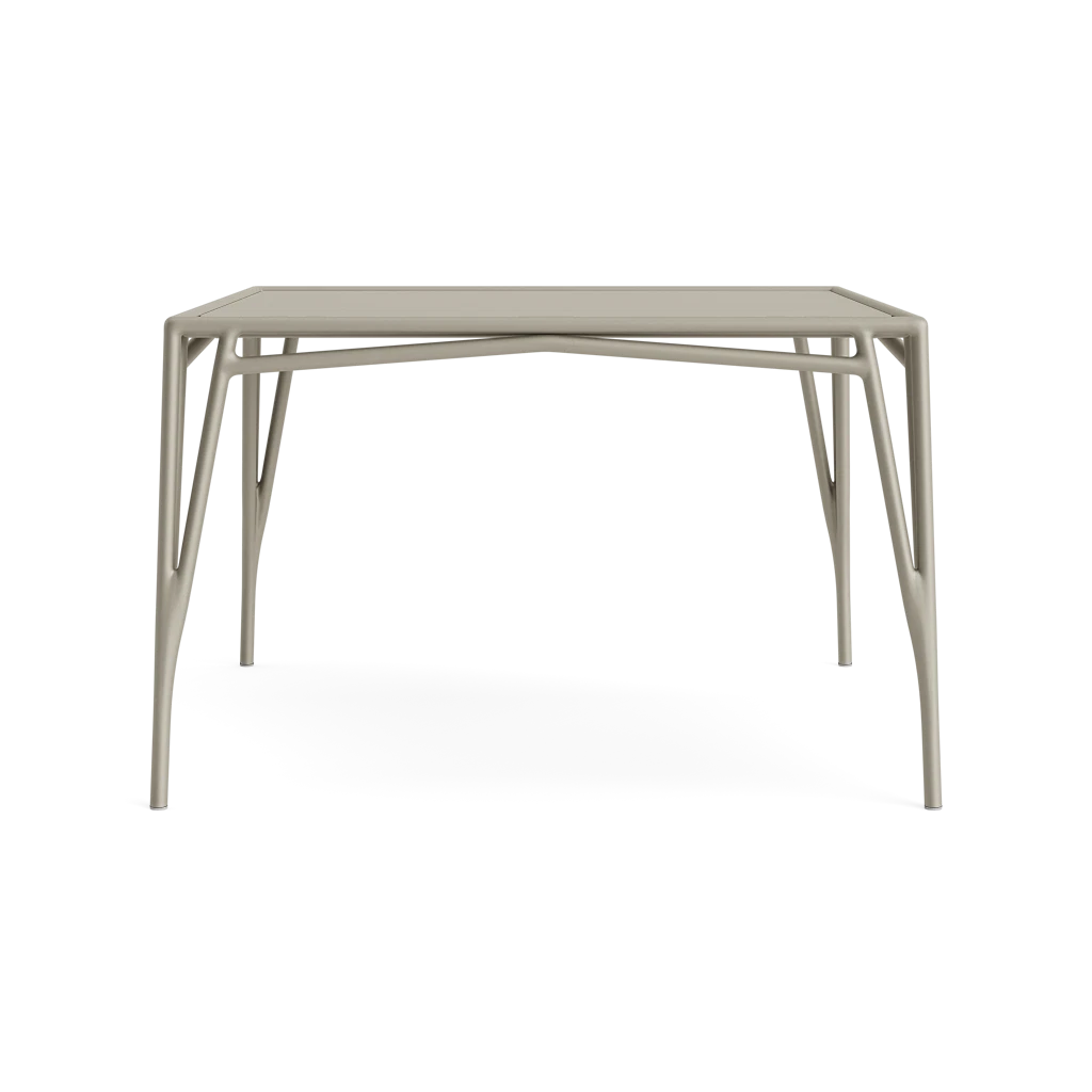 47" Square Aluminum Dining Table