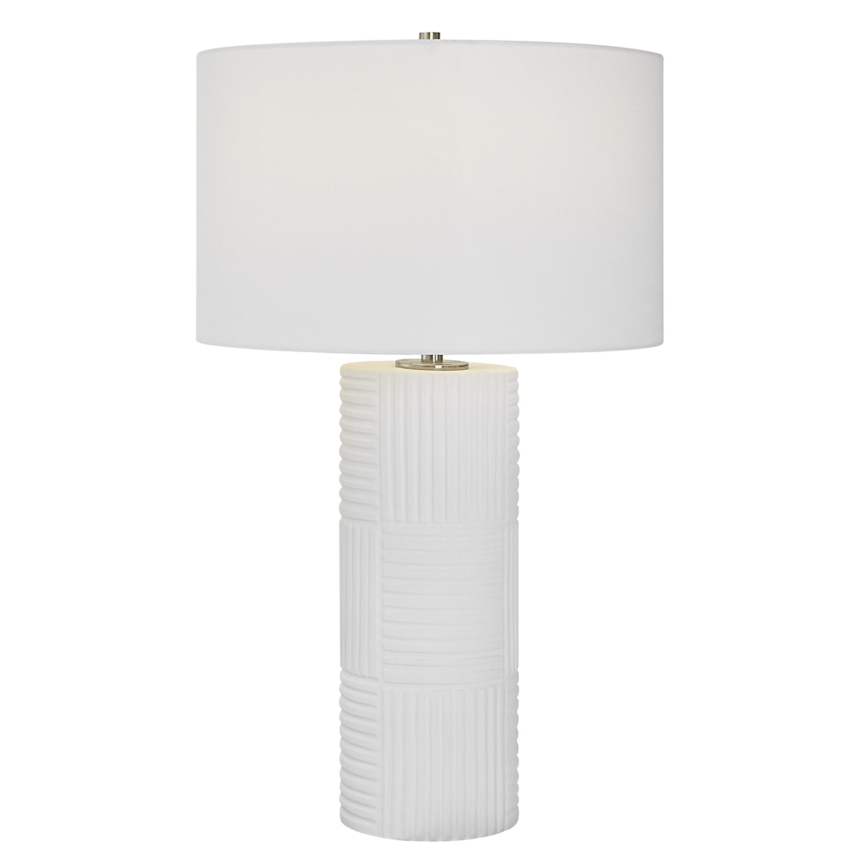 Uttermost Patchwork Patchwork White Table Lamp