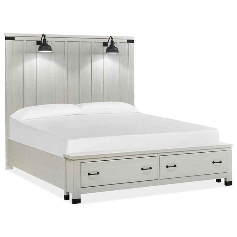 Queen Storage Panel Bed
