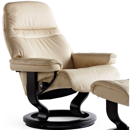 Medium Reclining Chair with Classic Base