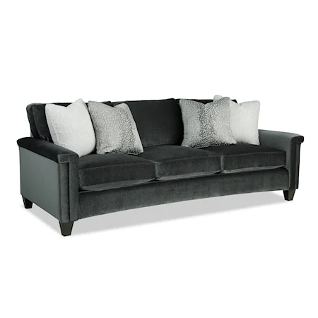 Contemporary Sofa with Key Arms