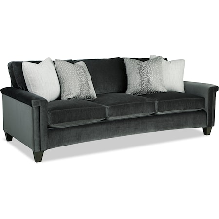 Contemporary Sofa with Key Arms