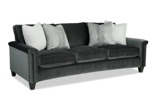 Contemporary Sofa with Key Arms