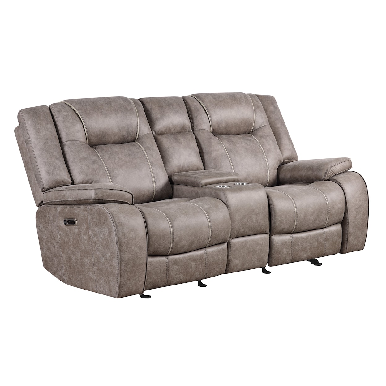 PH Blake Manual Reclining Loveseat with Console