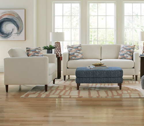 Contemporary 2-Piece Living Room Set