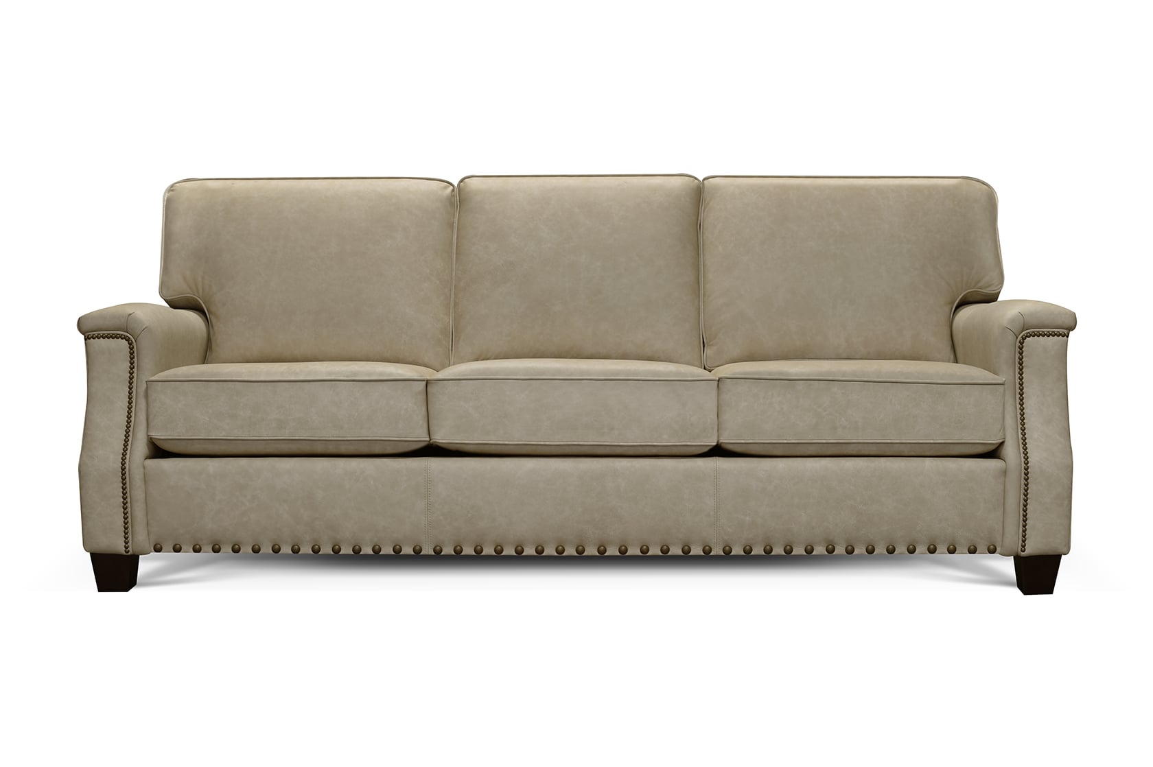 England 5300AL/N Series 5305ALN 9069 Leather Sofa with Nailhead Trim
