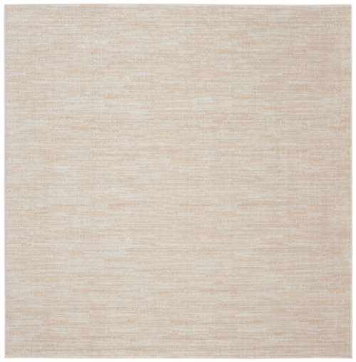 7'  Ivory Beige Square Rug