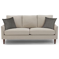 Mid-Century Modern Sofa With Reversible Seat Cushions