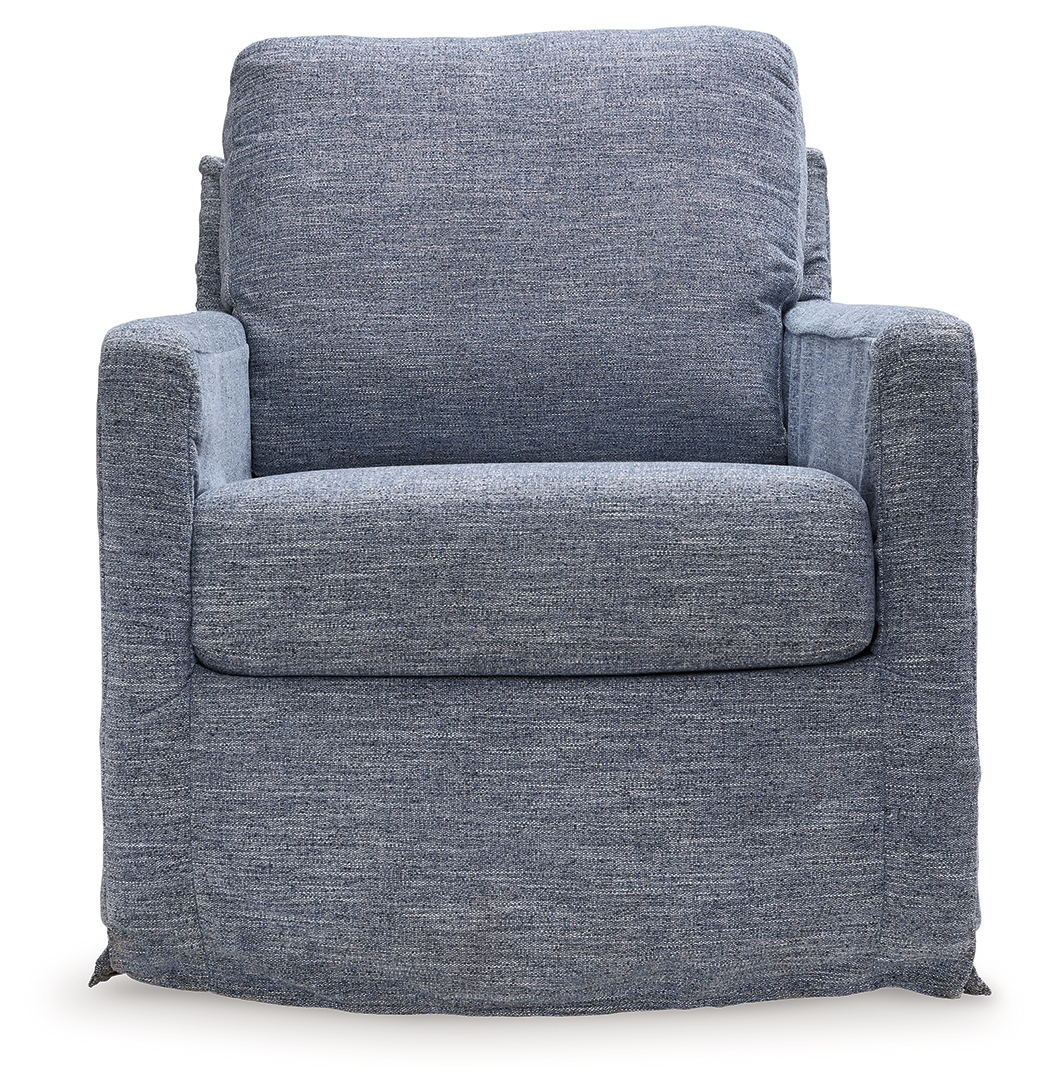 Signature Design by Ashley Nenana Next-Gen Nuvella Swivel Glider Accent Chair