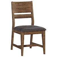 Rustic Upholstered Side Chair