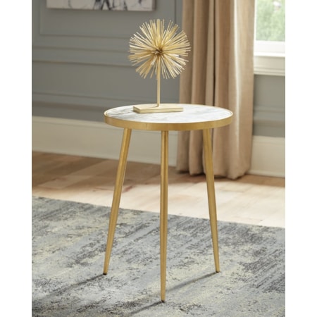 Acheson Marble Top Side Table and