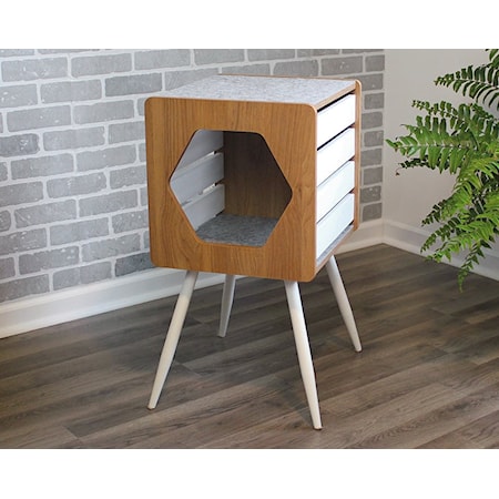 Sauder HomePlus 411309 Contemporary Storage Cabinet with Trash Receptacle, Westrich Furniture & Appliances