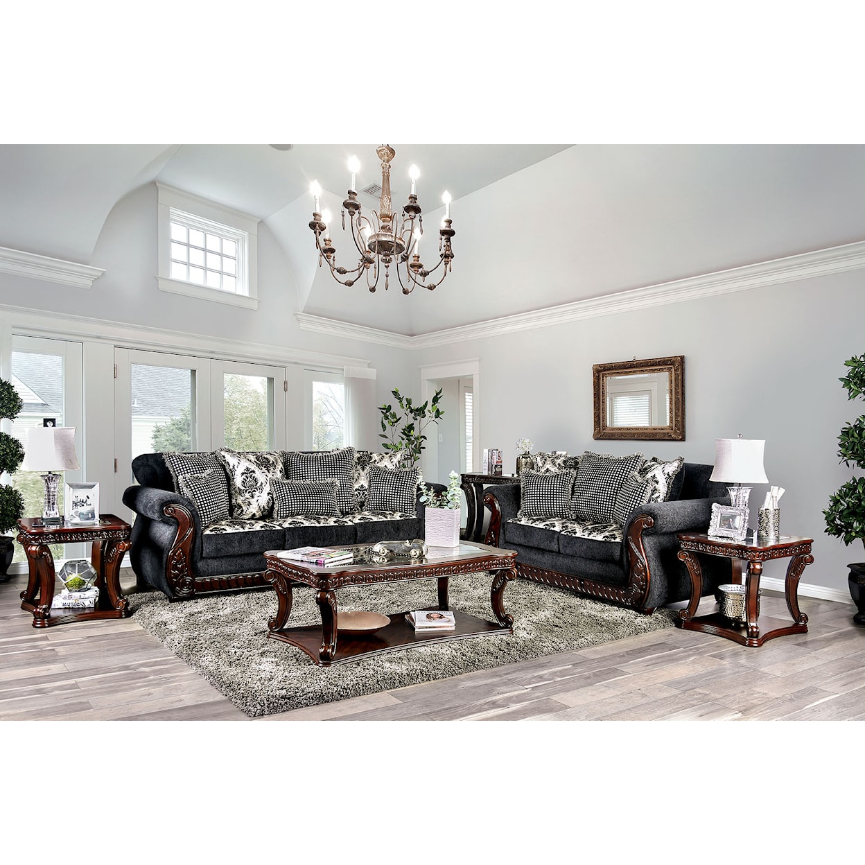 Furniture of America - FOA Whitland Sofa + Loveseat