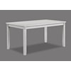 Crown Mark Clarice CLARICE DRIFTWOOD WHITE TABLE AND | 4 CHAIRS