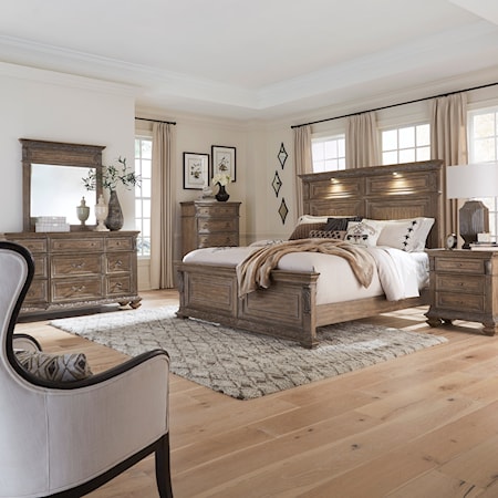 Transitional Queen 5-Piece Bedroom set 