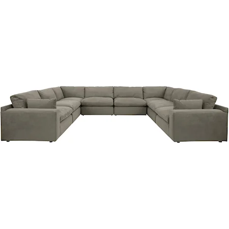 8-Piece U-Shape Sectional