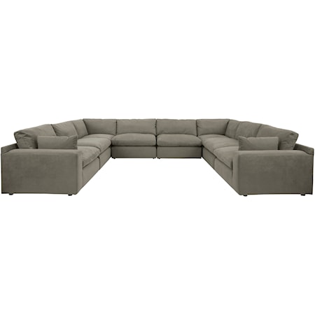 8-Piece U-Shape Sectional