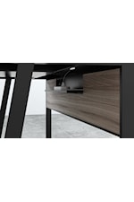 BDI Sigma Contemporary Desk with Glass Top