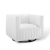 Tufted Swivel Upholstered Armchair