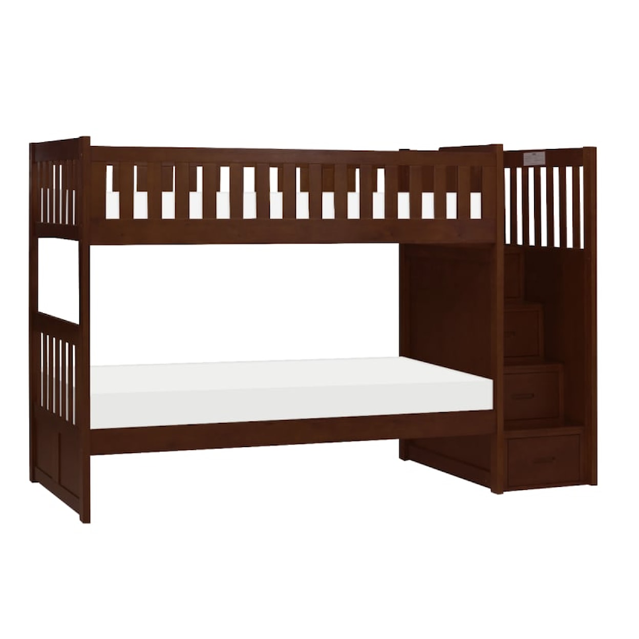 Homelegance Rowe Twin/Twin Step Bunk Bed