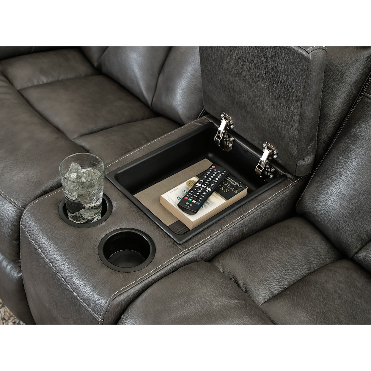 Benchcraft Willamen Reclining Loveseat with Console